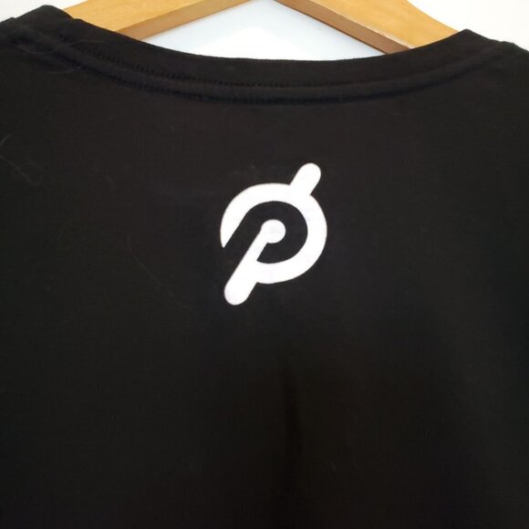 Peloton Century Club Unisex T-shirt black and white, size Medium - Picture 4 of 6
